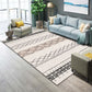 Frendorf | Funky Wohnzimmer Teppich Mehrfarbig Geometrisches Muster Bereichsteppich Synthetisch Haustierfreundlich Fleckenbeständig Waschbar Innen Teppich
