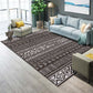 Frendorf | Funky Wohnzimmer Teppich Mehrfarbig Geometrisches Muster Bereichsteppich Synthetisch Haustierfreundlich Fleckenbeständig Waschbar Innen Teppich