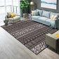Frendorf | Funky Wohnzimmer Teppich Mehrfarbig Geometrisches Muster Bereichsteppich Synthetisch Haustierfreundlich Fleckenbeständig Waschbar Innen Teppich