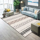 Frendorf | Funky Wohnzimmer Teppich Mehrfarbig Geometrisches Muster Bereichsteppich Synthetisch Haustierfreundlich Fleckenbeständig Waschbar Innen Teppich