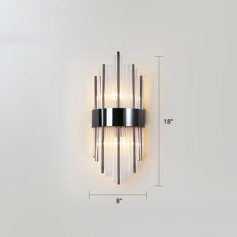 Frendorf | K9 Crystal Sticks Wandleuchte Postmodern 2-Lampen Wandmontierte Licht für Wohnzimmer
