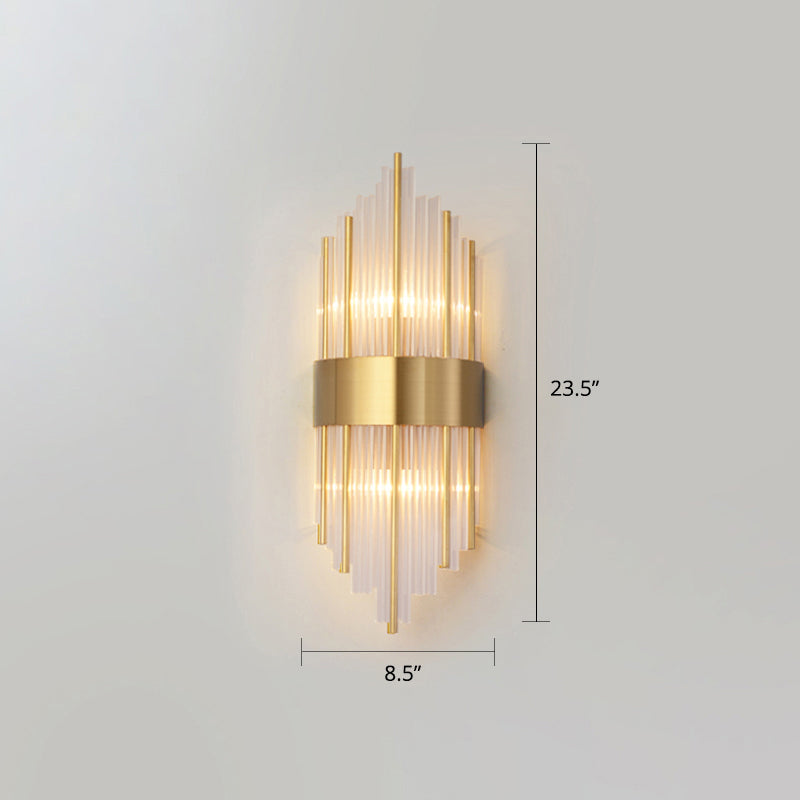 Frendorf | K9 Crystal Sticks Wandleuchte Postmodern 2-Lampen Wandmontierte Licht für Wohnzimmer