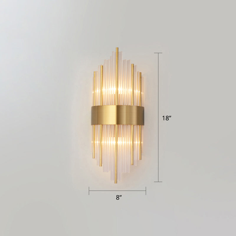 Frendorf | K9 Crystal Sticks Wandleuchte Postmodern 2-Lampen Wandmontierte Licht für Wohnzimmer