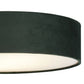 Grüner Samt & Opal Diffusor Vintage Runde Flush-Trommellicht 38cm