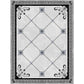 Formeller Wohnbereich Teppich Mehrfarbig Geometrisches Muster Bereichsteppich Leder Rutschfeste Rückseite Haustierfreundlich Pflegeleichter Teppich