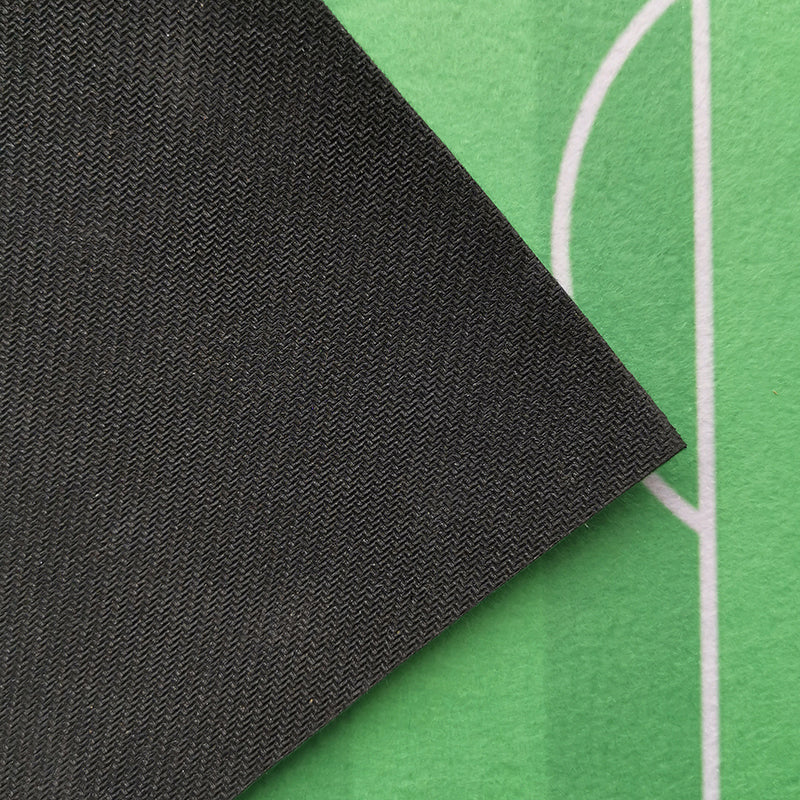 Frendorf | Beruhigender geometrischer Druckteppich grün Polypropylen Innenteppich rutschfeste Rückseite pflegeleichter Teppich für Raum