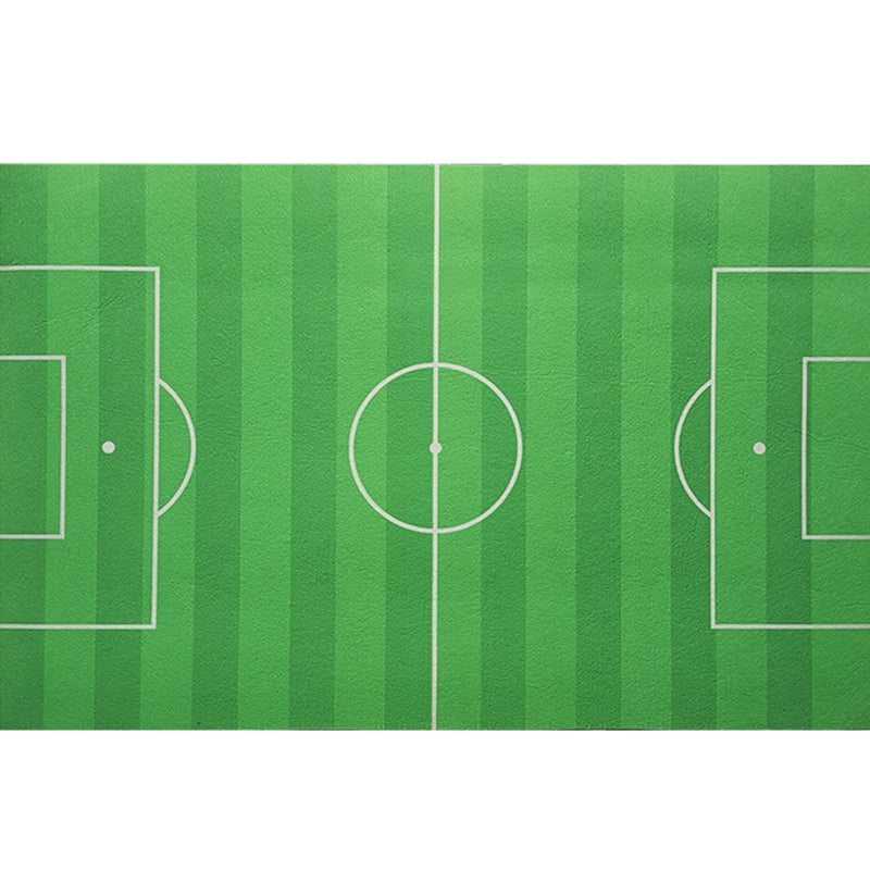 Frendorf | Beruhigender geometrischer Druckteppich grün Polypropylen Innenteppich rutschfeste Rückseite pflegeleichter Teppich für Raum