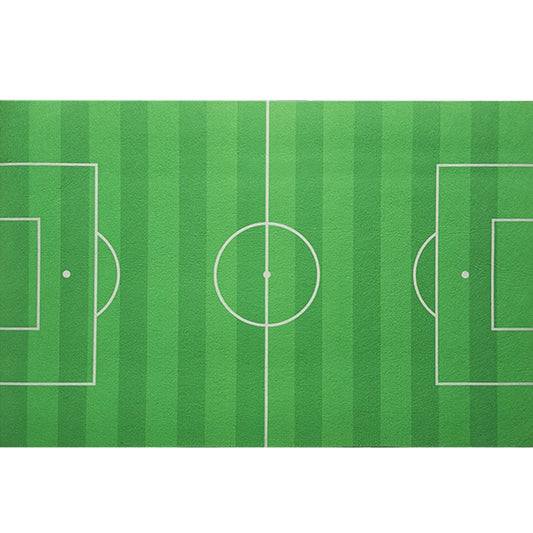 Frendorf | Beruhigender geometrischer Druckteppich grün Polypropylen Innenteppich rutschfeste Rückseite pflegeleichter Teppich für Raum