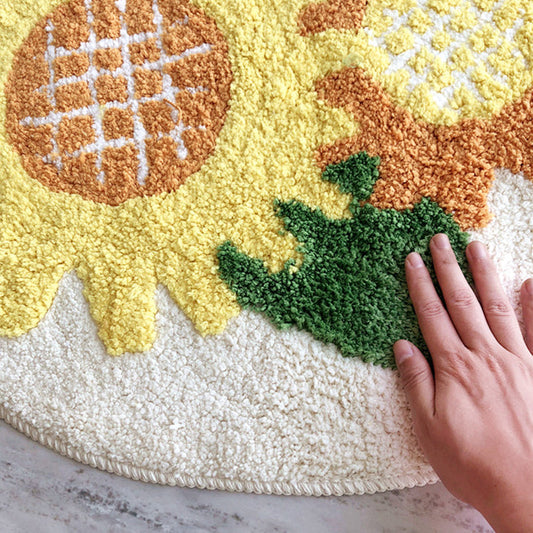 Frendorf | Beruhigender Schlafzimmerteppich mehrfarbiges Blumenmuster Indoor-Teppich rutschfeste Rückseite fleckenresistenter Bereichsteppich