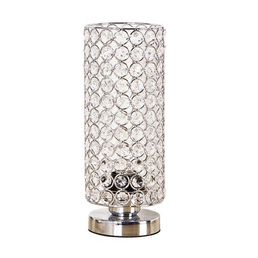Kristall Tischlampe - Modern Nachtlicht mit Chrom-Finish