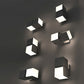 Frendorf | Draaibare Moderne Geometrische Wandlamp Plastic Tuin LED Wandlamp in Grijs