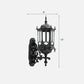 Frendorf | Klarer Glaszylinderlaterne Wandleuchte Retro 1 Glühbirne Patio Wandmontierte Lichtvorrichtung