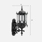 Frendorf | Klarer Glaszylinderlaterne Wandleuchte Retro 1 Glühbirne Patio Wandmontierte Lichtvorrichtung