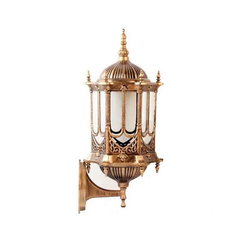 Frendorf | Klarer Glaszylinderlaterne Wandleuchte Retro 1 Glühbirne Patio Wandmontierte Lichtvorrichtung