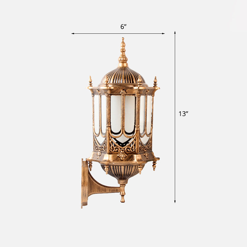 Frendorf | Klarer Glaszylinderlaterne Wandleuchte Retro 1 Glühbirne Patio Wandmontierte Lichtvorrichtung