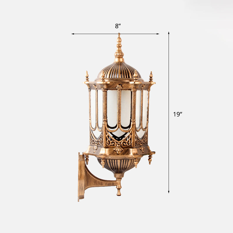 Frendorf | Klarer Glaszylinderlaterne Wandleuchte Retro 1 Glühbirne Patio Wandmontierte Lichtvorrichtung