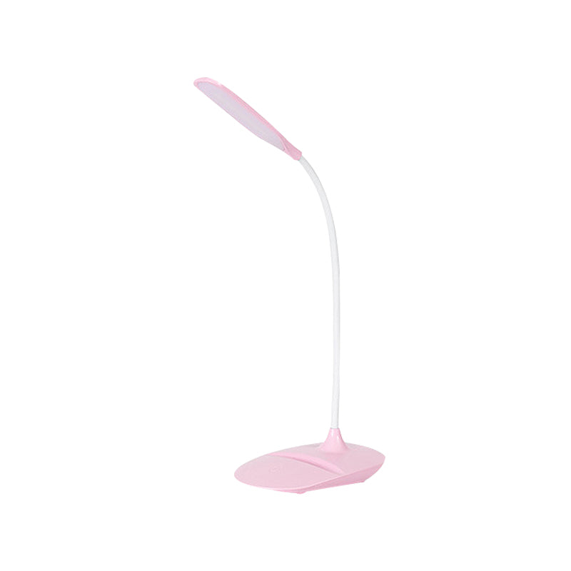Blaue/Rosa/Weiße LED Schreibtischlampe Zeitgenössischer Stil Plastik Tischlampe für Nachttisch Studium