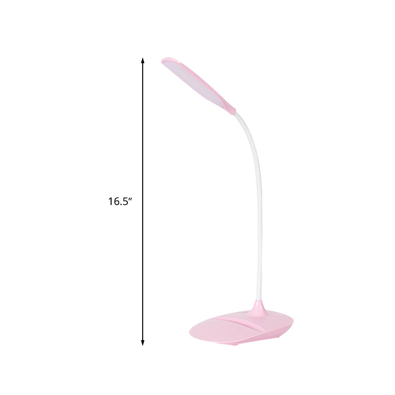 Blaue/Rosa/Weiße LED Schreibtischlampe Zeitgenössischer Stil Plastik Tischlampe für Nachttisch Studium