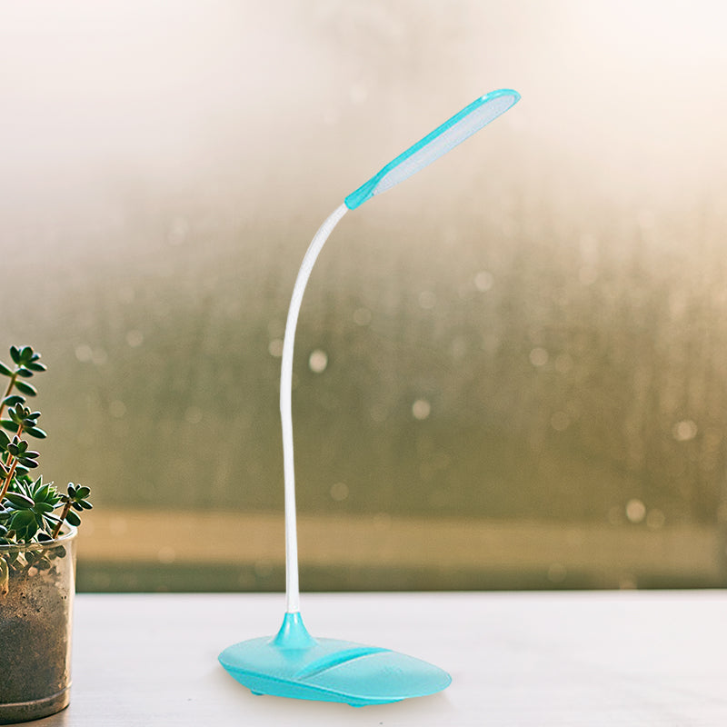 Blaue/Rosa/Weiße LED Schreibtischlampe Zeitgenössischer Stil Plastik Tischlampe für Nachttisch Studium