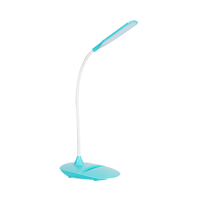 Blaue/Rosa/Weiße LED Schreibtischlampe Zeitgenössischer Stil Plastik Tischlampe für Nachttisch Studium