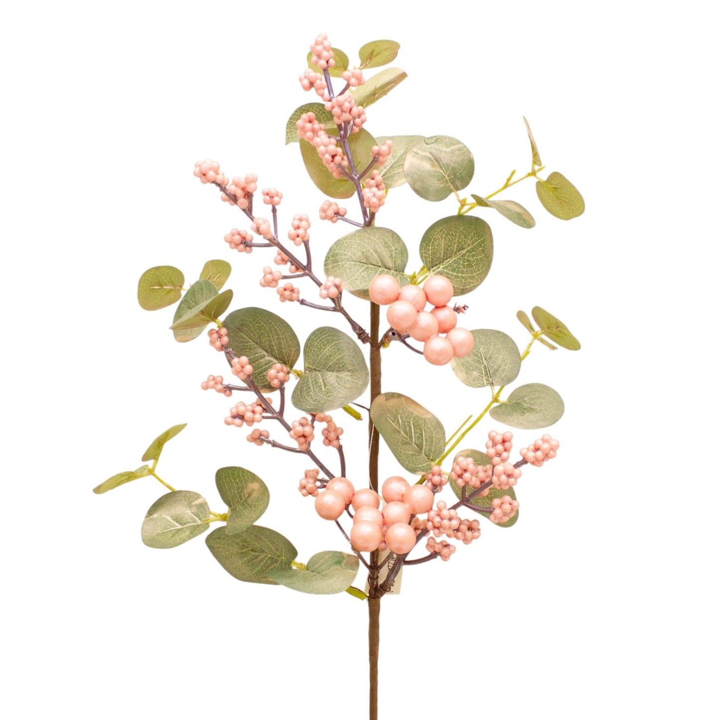 Frendorf | Blush Berry Spray 50 cm – Elegante künstliche Spray mit sanften Blütenbeeren und zartem Laub – Perfekt für florale Arrangements, Kränze, Sträuße und saisonale Wohnkultur