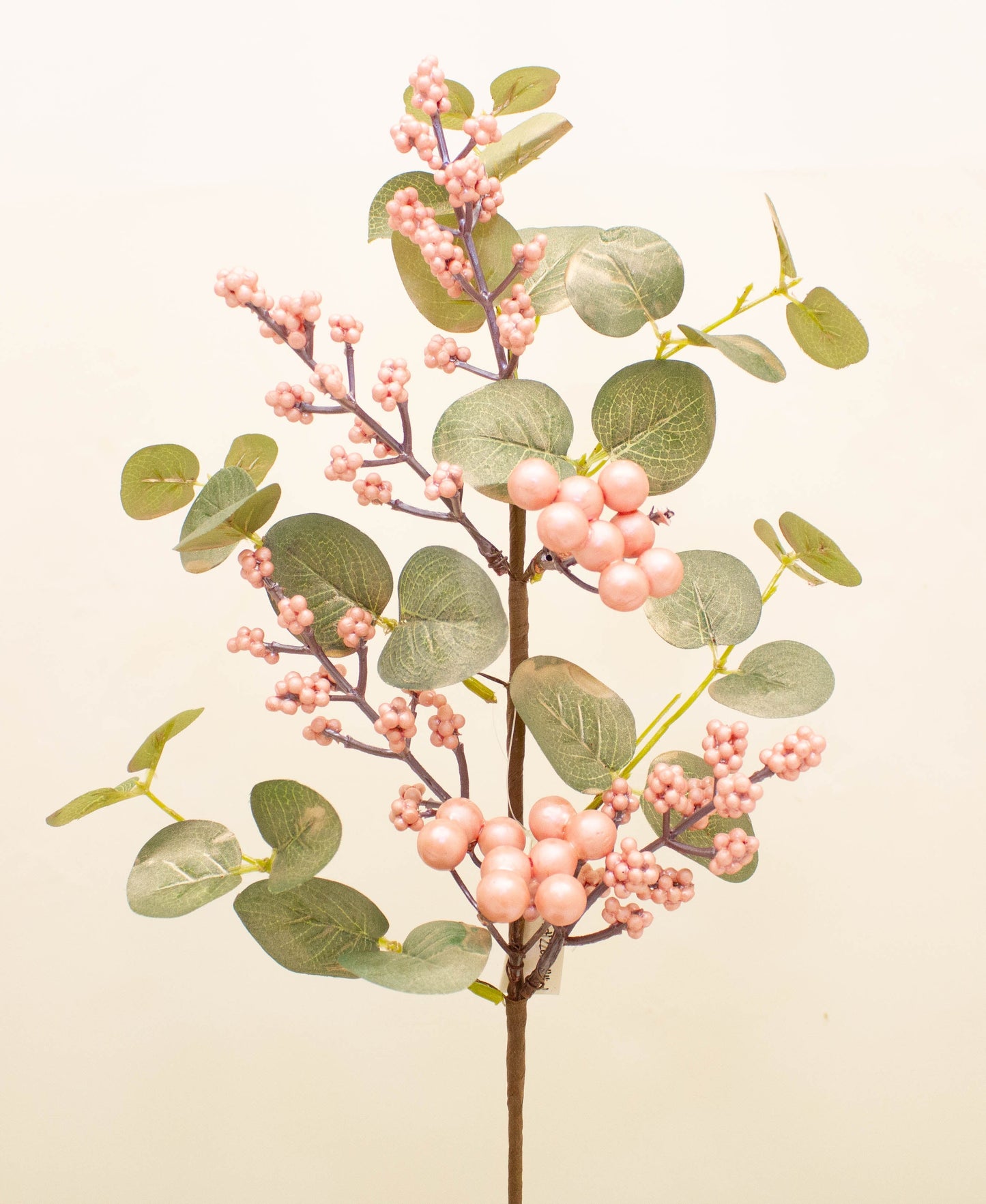 Frendorf | Blush Berry Spray 50 cm – Elegante künstliche Spray mit sanften Blütenbeeren und zartem Laub – Perfekt für florale Arrangements, Kränze, Sträuße und saisonale Wohnkultur