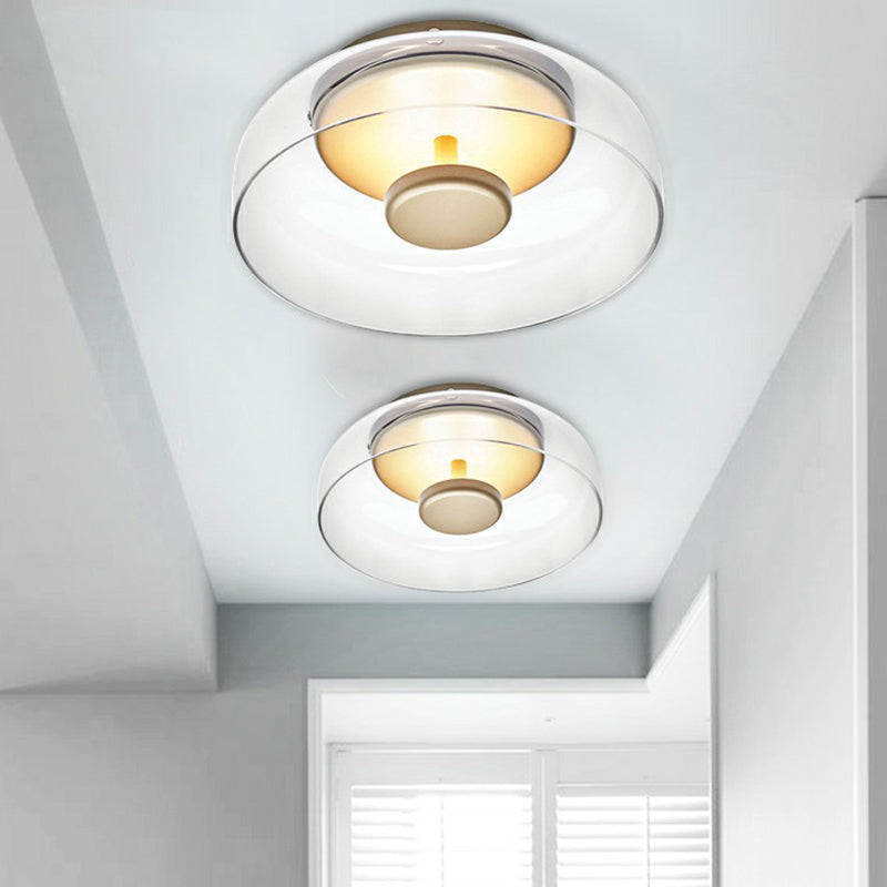 Frendorf | LED-Unterputz-Deckenleuchte, moderne Glas-Eingangs-Unterputz-Lampenfassung