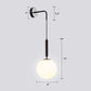 Frendorf | Opal Glas Sferische Wandlamp Fixture Simpliciteit 1 Bulb Wandlamp Sconces voor Slaapkamer