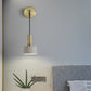 Frendorf | Postmoderne Kleine Wandhängende Lampe Metallic Einzel-Glühbirne Nachttisch Lesewandlampe