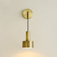 Frendorf | Postmoderne Kleine Wandhängende Lampe Metallic Einzel-Glühbirne Nachttisch Lesewandlampe