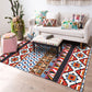 Multi-Color Geo Print Teppich Polyester Western Innen Teppich Rutschfeste Rückseite Fleckenresistenter Bereich Teppich für Wohnzimmer