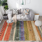 Frendorf | Boho-Chic Wohnzimmer Teppich Multifunktionale Farbe Geometrisches Muster Innen Teppich rutschfeste Rückseite einfache Pflege Bereich Teppich