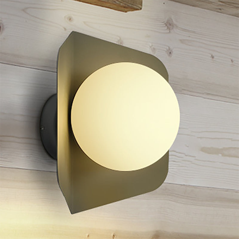 Frendorf | 1 Licht Orb Shade Wandleuchte Kinder Metall Glas Wandleuchte mit Candy Farbe für Kinderzimmer