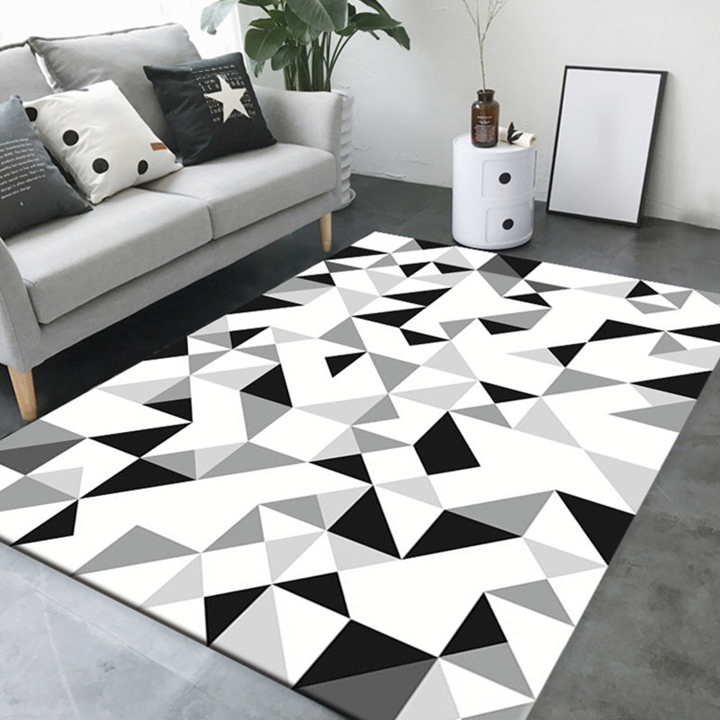 Frendorf | Eenvoudig Woonkamer Tapijt Meerdere Kleur Geometrische Print Binnen Tapijt Antislip Ondergrond Huisdiervriendelijk Gebied Tapijt