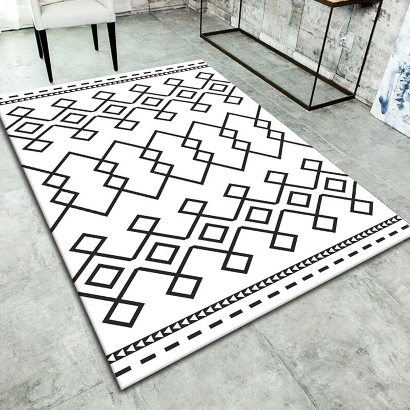 Frendorf | Eenvoudig Woonkamer Tapijt Meerdere Kleur Geometrische Print Binnen Tapijt Antislip Ondergrond Huisdiervriendelijk Gebied Tapijt