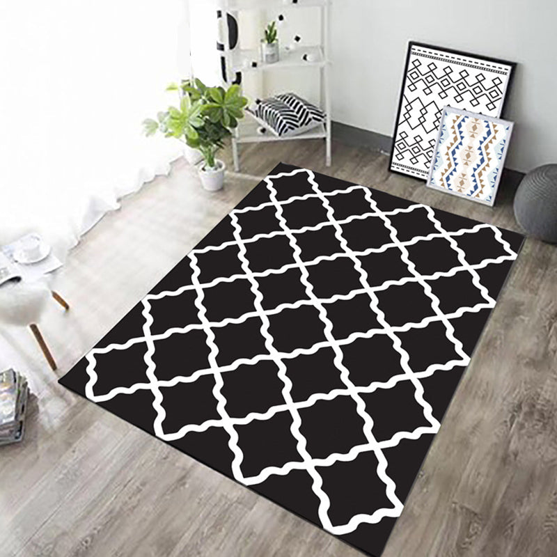Frendorf | Eenvoudig Woonkamer Tapijt Meerdere Kleur Geometrische Print Binnen Tapijt Antislip Ondergrond Huisdiervriendelijk Gebied Tapijt