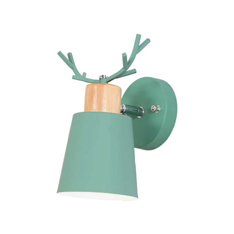 Frendorf | Draaibare Macaron Loft Groene Wandlamp Emmer Schaduw 1 Kop Metaal Wandlamp voor Entree