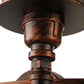Frendorf | Antieke stijl dubbele cilinder wandlamp met gaas kap 2 lichten smeedijzeren wandmontage lamp in verouderd koper