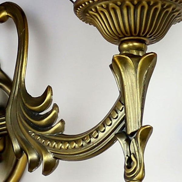 Frendorf | Wand Sconces Lampe Retro Tiffany Buntglas 1 Licht Wandmontage Licht in Gelb/Blau für Flur