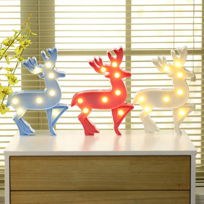 Frendorf | Neuheit Dekorative LED Modellierungs Nachtlicht Kunststoff Mädchen Zimmer Batterie Tischlampe mit Haken