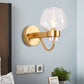 Frendorf | 1 Glühbirne Glas Wandlampe Tradition Klar/Amber/Rauchgrau Glas Wandbeleuchtung Fixture für Nachttisch