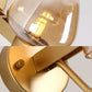 Frendorf | 1 Glühbirne Glas Wandlampe Tradition Klar/Amber/Rauchgrau Glas Wandbeleuchtung Fixture für Nachttisch