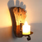 Frendorf | Holz Shiplap Wandlampe Leuchte Land 1-Licht Restaurant Wandleuchte in Braun