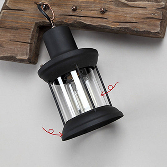 Frendorf | Holz Shiplap Wandlampe Leuchte Land 1-Licht Restaurant Wandleuchte in Braun