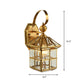 Frendorf | Messing Huis Wandlamp Traditionele Heldere Glas 1 Lamp Wand Gemonteerd Lamp voor Balkon