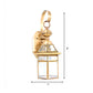 Frendorf | Hexagoon Helder Glas Wandlamp Traditie 1 Hoofd Messing Opbouw Wandlicht voor Trap