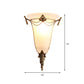Frendorf | Messing Wandlamp Traditionary Opal Glas 1 Hoofd Muur Gemonteerde Verlichting voor Naast het Bed