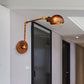 Frendorf | 4"/6.5" Dia Domed Metal Wandlamp Fixture Vintage Stil 1 Kop Studie Kamer Verstelbare Wandlamp Licht in Roest