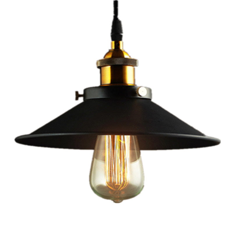 Frendorf | Verstelbare Uitlopende Schaduw Metalen Wandlamp Vintage 1 Peertje Slaapkamer Lees Wandlicht in Zwart
