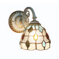 Frendorf | 1-Hoofdschaal Wandlamp Tiffany-stijl Handgemaakt Glazen Wandlamp voor Woonkamer